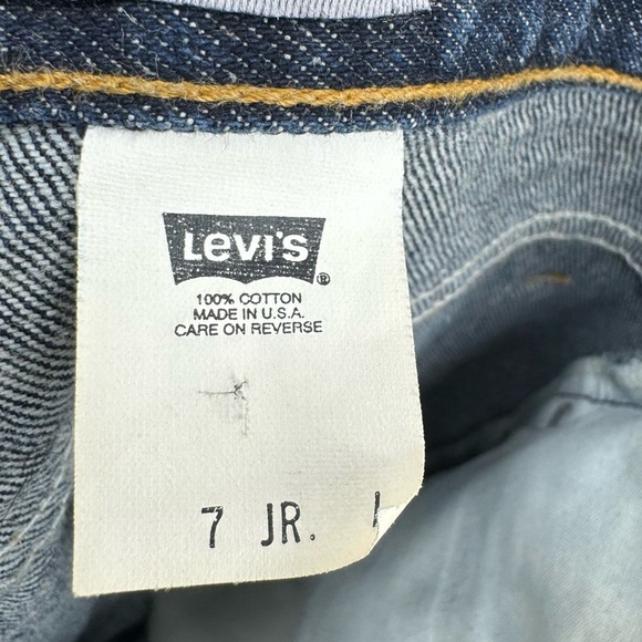 Levi’s Vintage 90s Silvertab Relaxed Guys Fit Dark Wash Jeans Size 7 - Picture 8 of 8